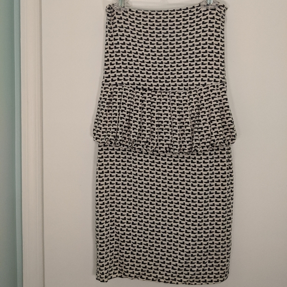 Rachel Pally Strapless Printed Peplum Waist Dress - Picture 5 of 5